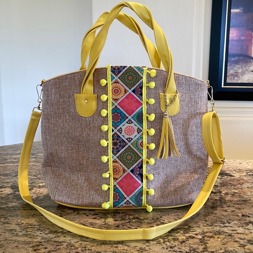 Gently used boho shoulder bag